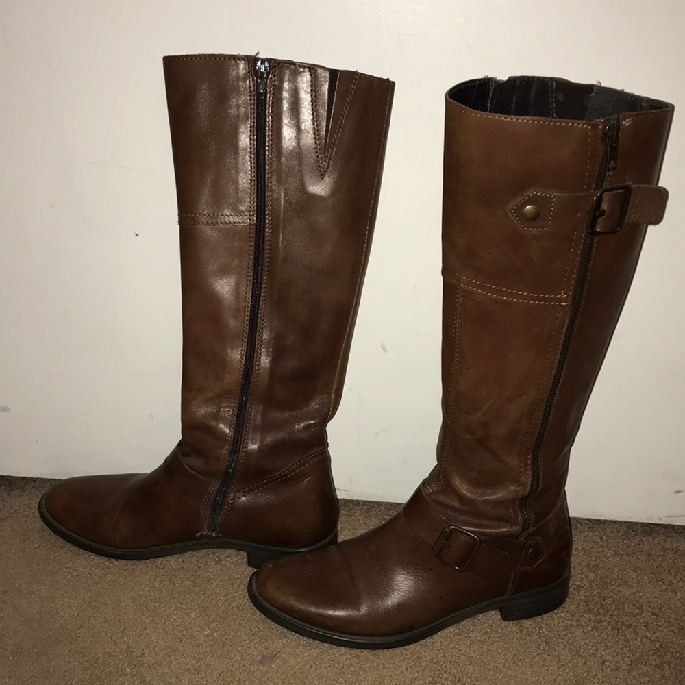 Aldo brown leather boots 👢
